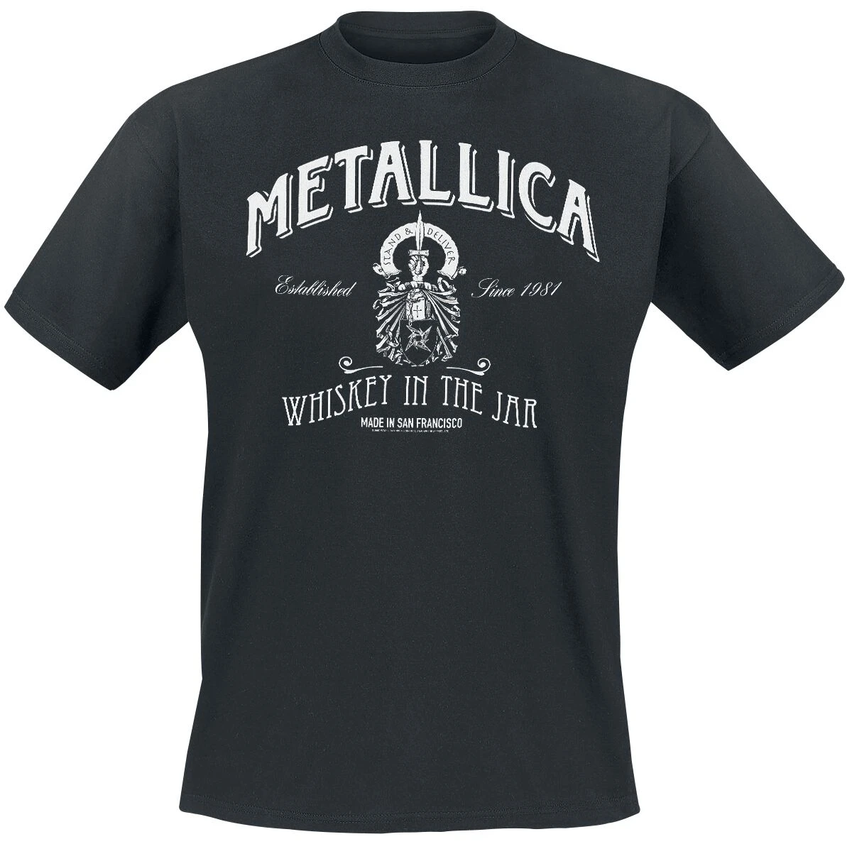 "Whiskey In The Jar" T-Shirt Black By Metallica 3 "Whiskey In The Jar" T-Shirt Black By Metallica
