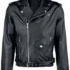 "Leather Jacket" Leather Jacket Black By Classic Style