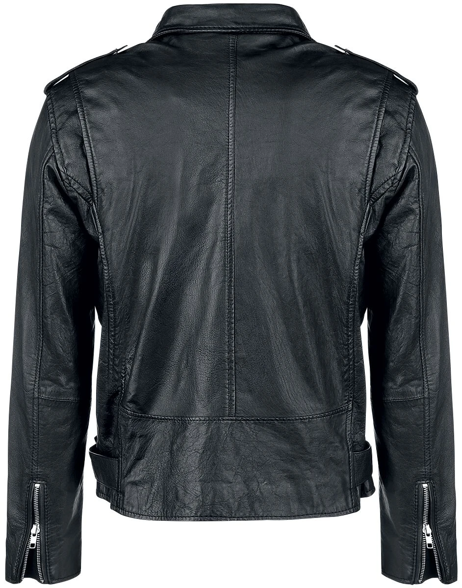 "Leather Jacket" Leather Jacket Black By Classic Style 4 "Leather Jacket" Leather Jacket Black By Classic Style - Image 2