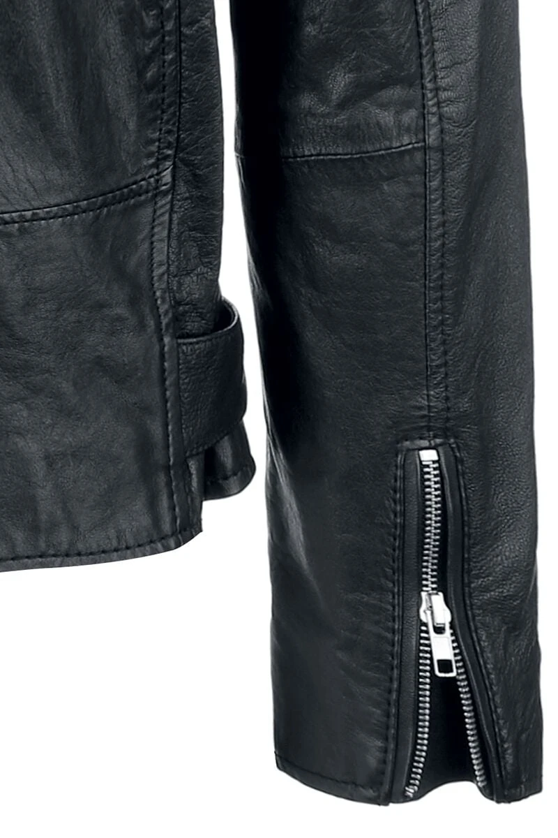 "Leather Jacket" Leather Jacket Black By Classic Style 7 "Leather Jacket" Leather Jacket Black By Classic Style - Image 5