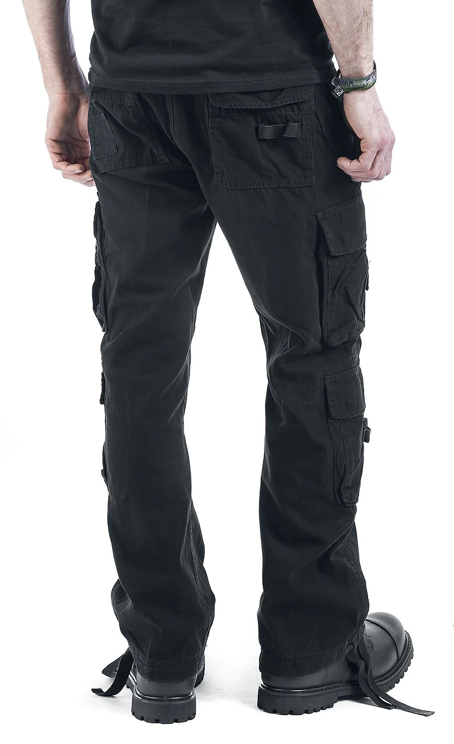 "Pure Vintage Trousers" Cargo Trousers Black By Brandit 12 "Pure Vintage Trousers" Cargo Trousers Black By Brandit - Image 10