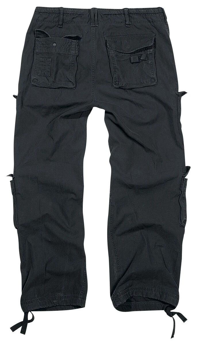 "Pure Vintage Trousers" Cargo Trousers Black By Brandit 4 "Pure Vintage Trousers" Cargo Trousers Black By Brandit - Image 2