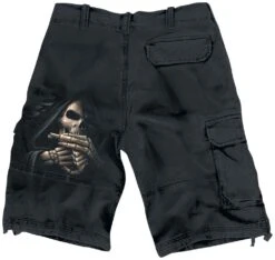 "Bone Finger" Shorts Black By Spiral -Men Fashion Clothing Store 194750b emp