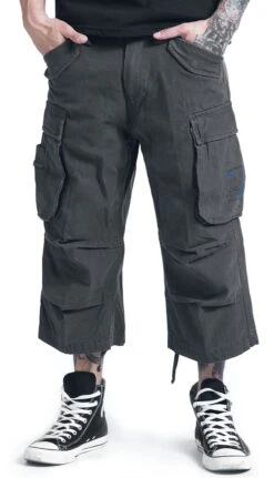 "Industry Vintage 3/4" Shorts Anthracite By Brandit 15 "Industry Vintage 3/4" Shorts Anthracite By Brandit -Men Fashion Clothing Store 201518wa emp