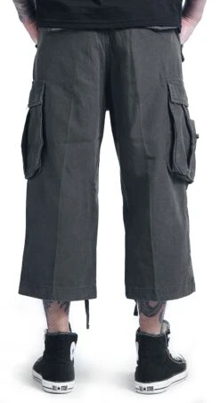 "Industry Vintage 3/4" Shorts Anthracite By Brandit 17 "Industry Vintage 3/4" Shorts Anthracite By Brandit -Men Fashion Clothing Store 201518wb emp
