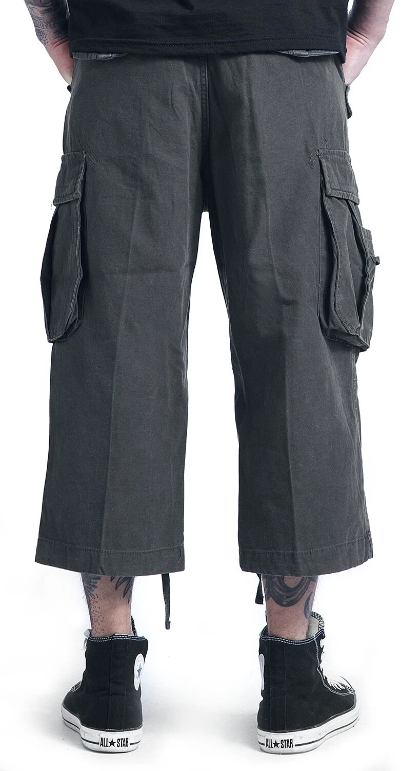 "Industry Vintage 3/4" Shorts Anthracite By Brandit 10 "Industry Vintage 3/4" Shorts Anthracite By Brandit - Image 8