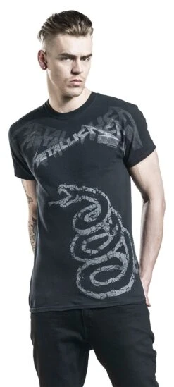 "Black Album Faded" T-Shirt Black By Metallica -Men Fashion Clothing Store 202321wa emp