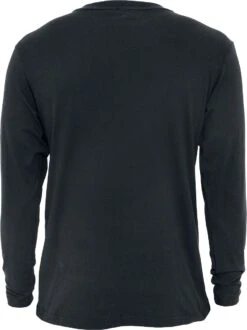 "Basic Henley" Long-sleeve Shirt Black By Urban Classics 8 "Basic Henley" Long-sleeve Shirt Black By Urban Classics -Men Fashion Clothing Store 206557b emp