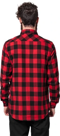 "Checked Flannel" Flanel Shirt Black-red By Urban Classics 13 "Checked Flannel" Flanel Shirt Black-red By Urban Classics -Men Fashion Clothing Store 206622wb