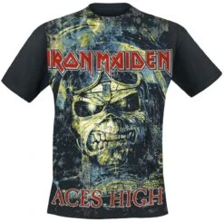 "Aces High" T-Shirt Black By Iron Maiden