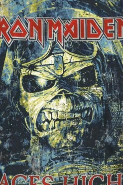 "Aces High" T-Shirt Black By Iron Maiden -Men Fashion Clothing Store 209587d emp