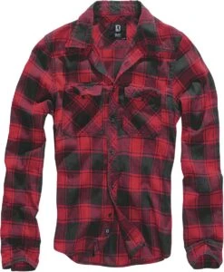 "Checkshirt" Flanel Shirt Red-black By Brandit