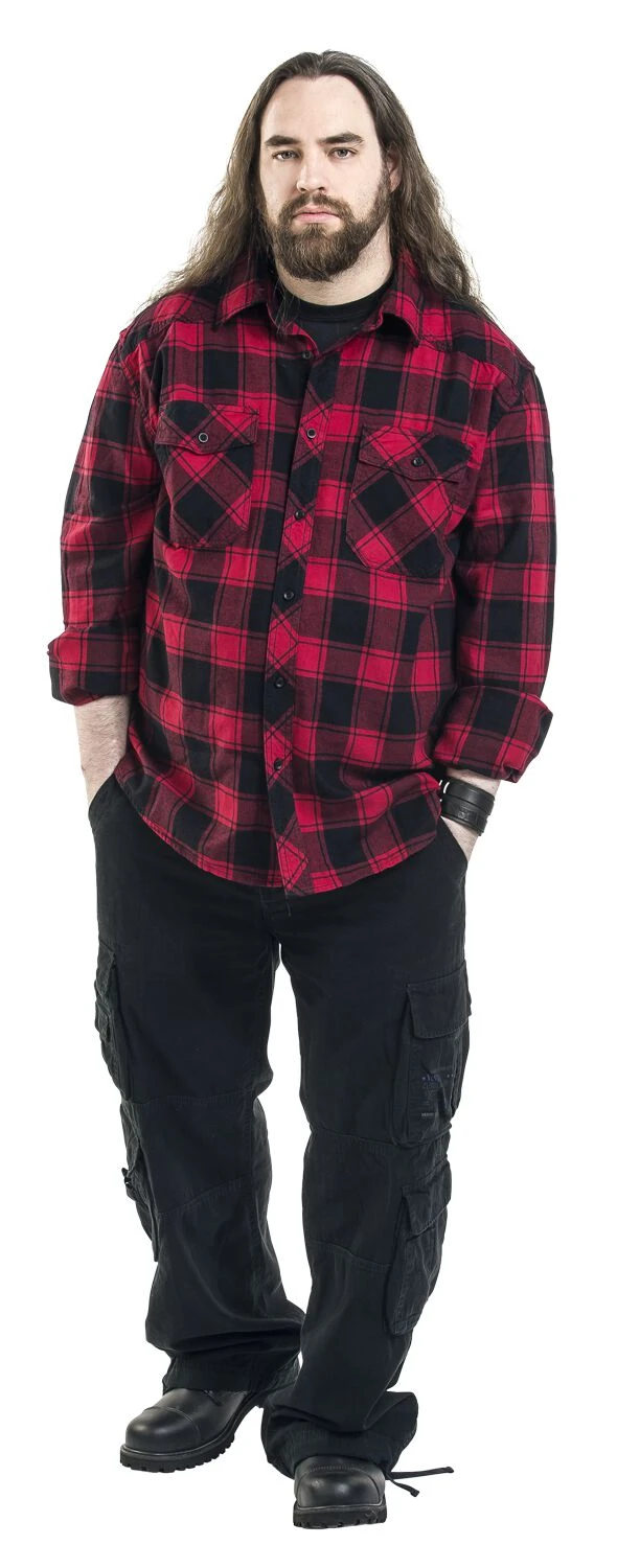 "Checkshirt" Flanel Shirt Red-black By Brandit 7 "Checkshirt" Flanel Shirt Red-black By Brandit - Image 5