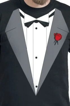 "Vito's Tux" T-Shirt Black By Alcohol & Party -Men Fashion Clothing Store 229160d emp