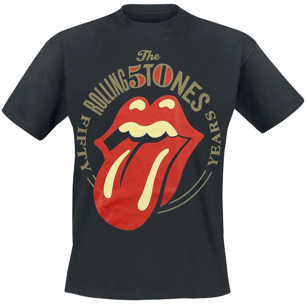 "50 Years" T-Shirt Black By The Rolling Stones 3 "50 Years" T-Shirt Black By The Rolling Stones