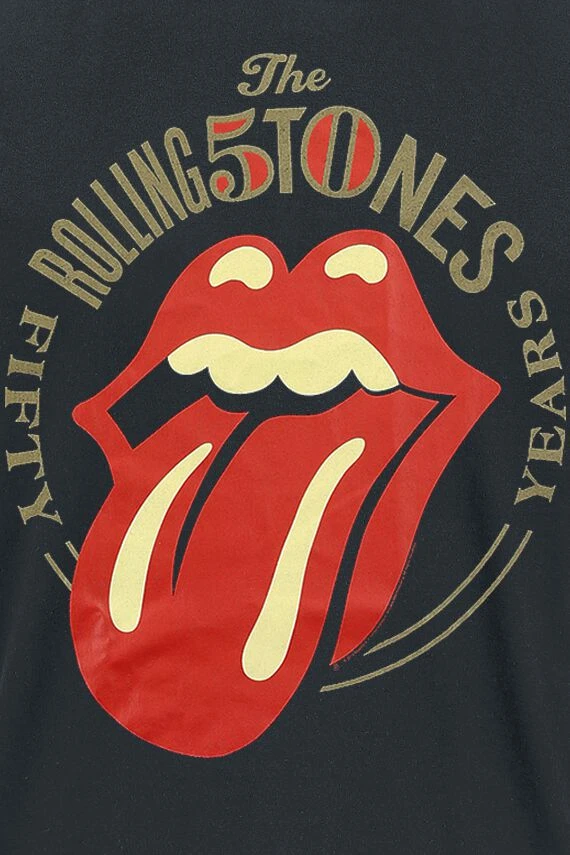 "50 Years" T-Shirt Black By The Rolling Stones 4 "50 Years" T-Shirt Black By The Rolling Stones - Image 2