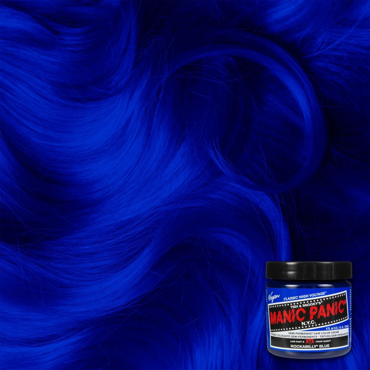 "Rockabilly Blue - Classic" Hair Dye Blue By Manic Panic 5 "Rockabilly Blue - Classic" Hair Dye Blue By Manic Panic - Image 3
