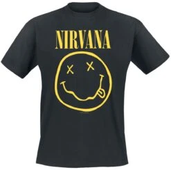 "Smiley" T-Shirt Black By Nirvana