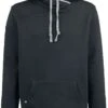 "Teddy Hoodie" Hooded Sweater Black-grey By Black Premium By EMP -Men Fashion Clothing Store 259161a