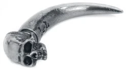 "Tomb Skull Horn" Ear Stud Silver-coloured By Alchemy Gothic 9 "Tomb Skull Horn" Ear Stud Silver-coloured By Alchemy Gothic -Men Fashion Clothing Store 260861d