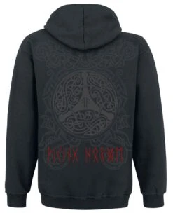 "Viking Horde" Hooded Zip Black By Amon Amarth -Men Fashion Clothing Store 263017b emp
