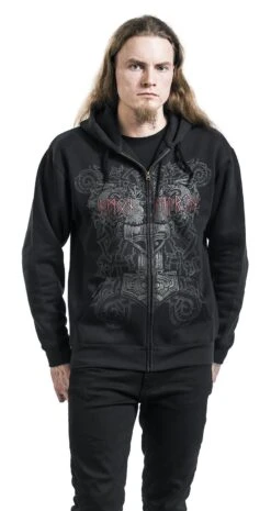 "Viking Horde" Hooded Zip Black By Amon Amarth -Men Fashion Clothing Store 263017wa emp