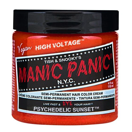 "Psychedelic Sunset - Classic" Hair Dye Orange By Manic Panic 3 "Psychedelic Sunset - Classic" Hair Dye Orange By Manic Panic