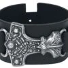 "Thorshammer" Leather Bracelet By Alchemy Gothic 2 "Thorshammer" Leather Bracelet By Alchemy Gothic -Men Fashion Clothing Store 267731a emp