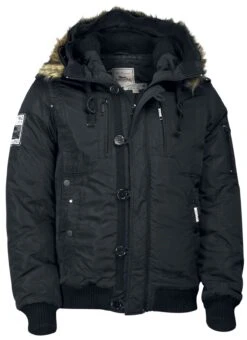 "Jarreth" Winter Jacket Black By Lonsdale London
