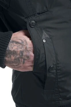 "Jarreth" Winter Jacket Black By Lonsdale London -Men Fashion Clothing Store 268405d4 emp