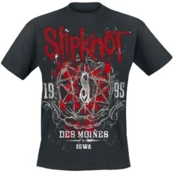"Iowa Star" T-Shirt Black By Slipknot