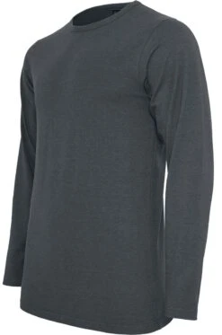 "Fitted Stretch" Long-sleeve Shirt Charcoal By Urban Classics -Men Fashion Clothing Store 281261a2 emp