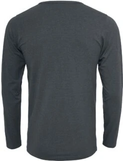 "Fitted Stretch" Long-sleeve Shirt Charcoal By Urban Classics -Men Fashion Clothing Store 281261b emp