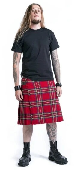 "Kilt" Medium-length Skirt Red By Black Premium By EMP -Men Fashion Clothing Store 282568wa emp