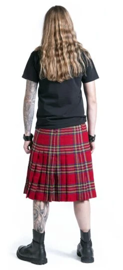 "Kilt" Medium-length Skirt Red By Black Premium By EMP -Men Fashion Clothing Store 282568wb emp
