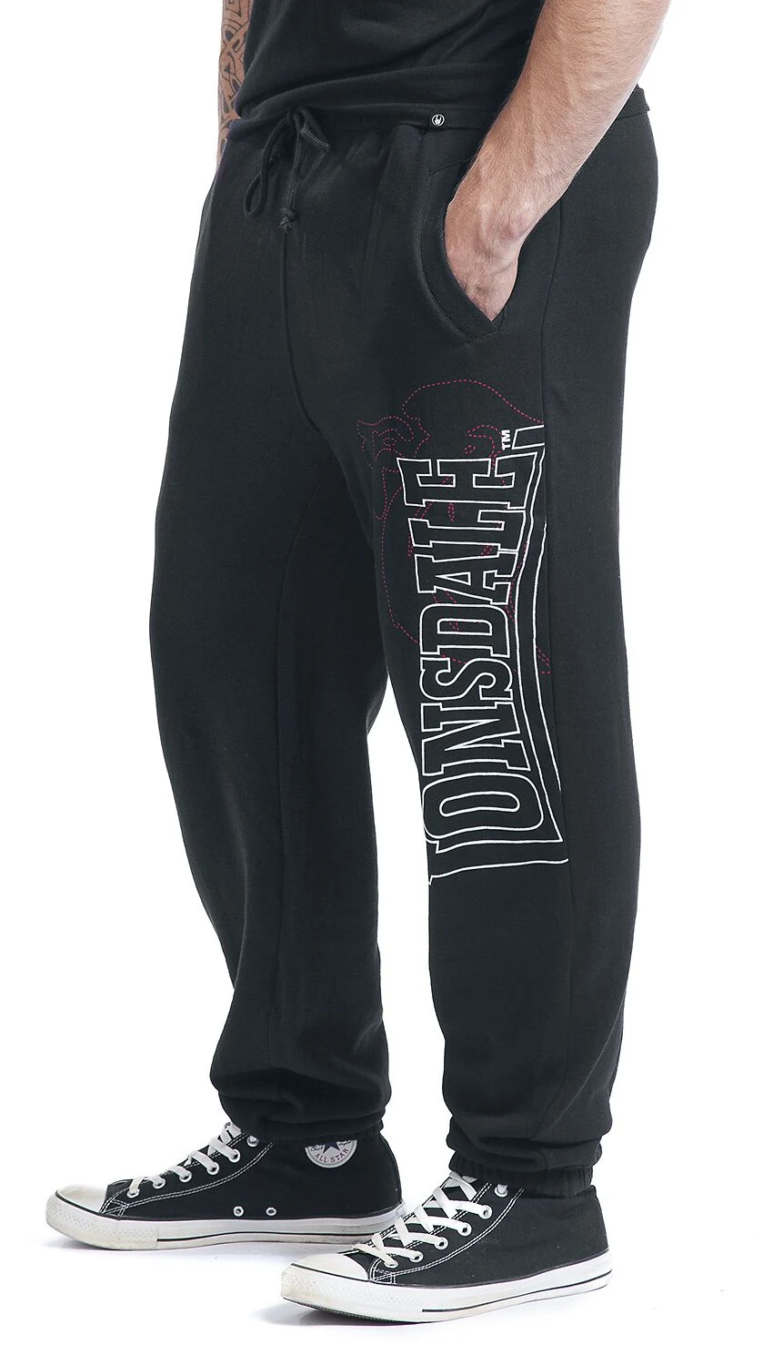 "Dartford" Tracksuit Trousers Black By Lonsdale London 8 "Dartford" Tracksuit Trousers Black By Lonsdale London - Image 6