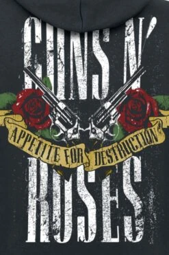 "Appetite For Destruction - Banner" Hooded Sweater Black By Guns N' Roses 11 "Appetite For Destruction - Banner" Hooded Sweater Black By Guns N' Roses -Men Fashion Clothing Store 290812d2 emp