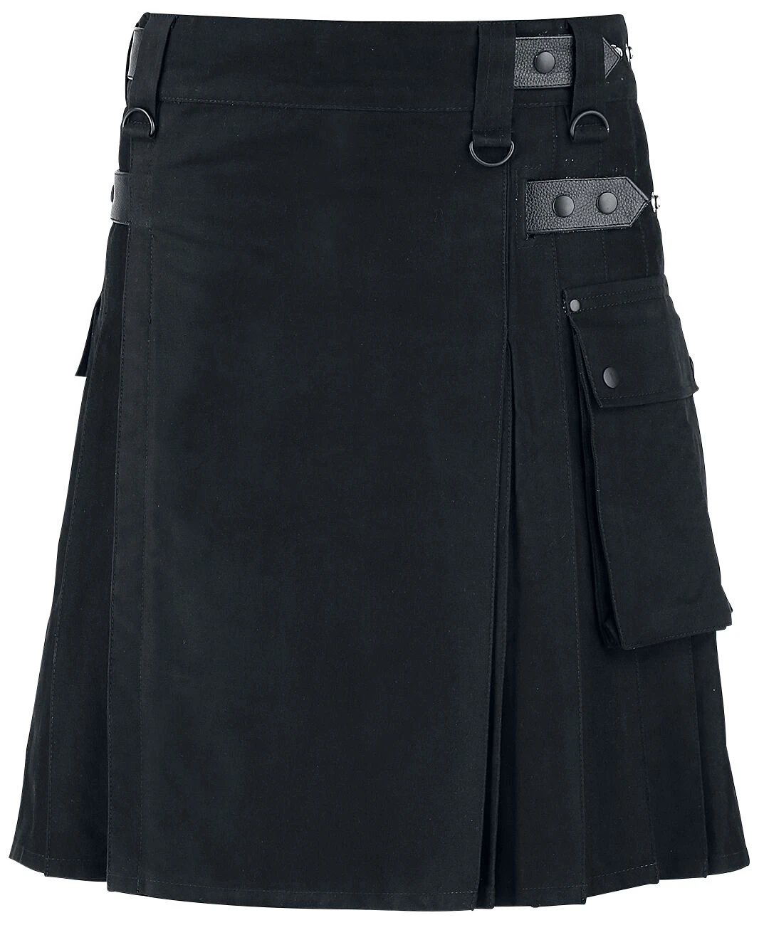 "Kilt" Medium-length Skirt Black By Black Premium By EMP 3 "Kilt" Medium-length Skirt Black By Black Premium By EMP