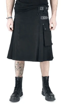 "Kilt" Medium-length Skirt Black By Black Premium By EMP 13 "Kilt" Medium-length Skirt Black By Black Premium By EMP -Men Fashion Clothing Store 291700wa emp