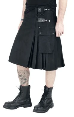 "Kilt" Medium-length Skirt Black By Black Premium By EMP 14 "Kilt" Medium-length Skirt Black By Black Premium By EMP -Men Fashion Clothing Store 291700wa2 emp