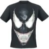 "Smile" T-Shirt Black By Venom (Marvel) 2 "Smile" T-Shirt Black By Venom (Marvel) -Men Fashion Clothing Store 291728a