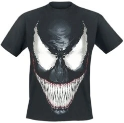 "Smile" T-Shirt Black By Venom (Marvel)
