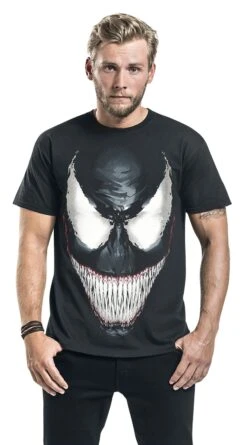 "Smile" T-Shirt Black By Venom (Marvel) 7 "Smile" T-Shirt Black By Venom (Marvel) -Men Fashion Clothing Store 291728wa