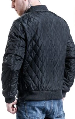 "Diamond Quilt Nylon Jacket" Between-seasons Jacket Black By Urban Classics -Men Fashion Clothing Store 293446d2 emp