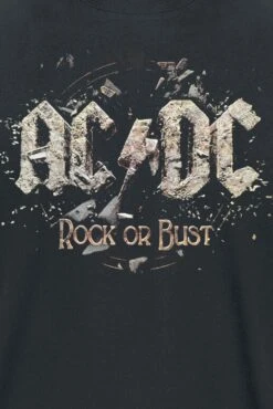 "Rock Or Bust" T-Shirt Black By AC/DC 9 "Rock Or Bust" T-Shirt Black By AC/DC -Men Fashion Clothing Store 296311d emp