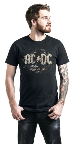 "Rock Or Bust" T-Shirt Black By AC/DC 10 "Rock Or Bust" T-Shirt Black By AC/DC -Men Fashion Clothing Store 296311wa emp