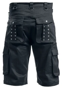 "Saviour" Shorts Black By Gothicana By EMP 22 "Saviour" Shorts Black By Gothicana By EMP -Men Fashion Clothing Store 296871b emp