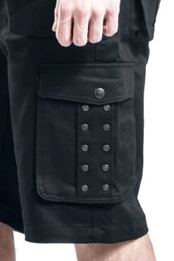 "Saviour" Shorts Black By Gothicana By EMP 25 "Saviour" Shorts Black By Gothicana By EMP -Men Fashion Clothing Store 296871d3 emp