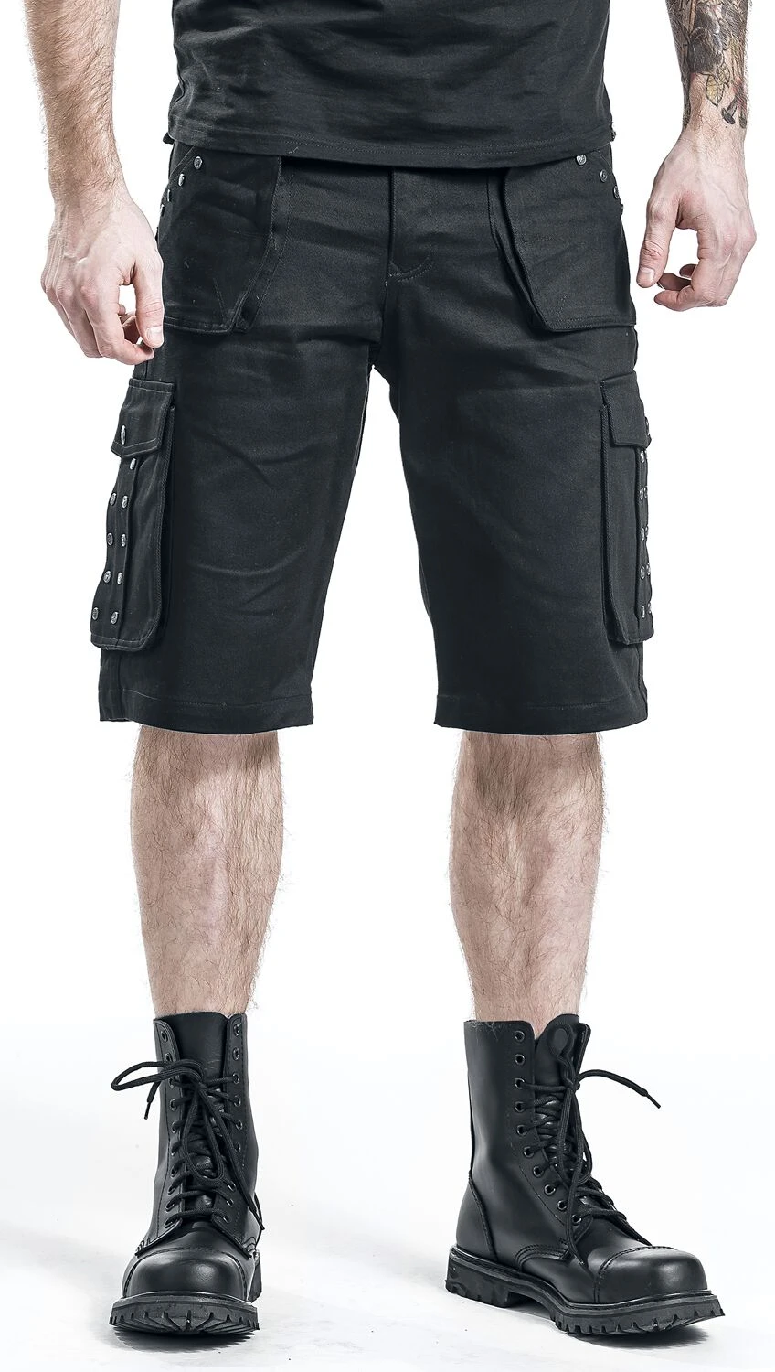 "Saviour" Shorts Black By Gothicana By EMP 13 "Saviour" Shorts Black By Gothicana By EMP - Image 11