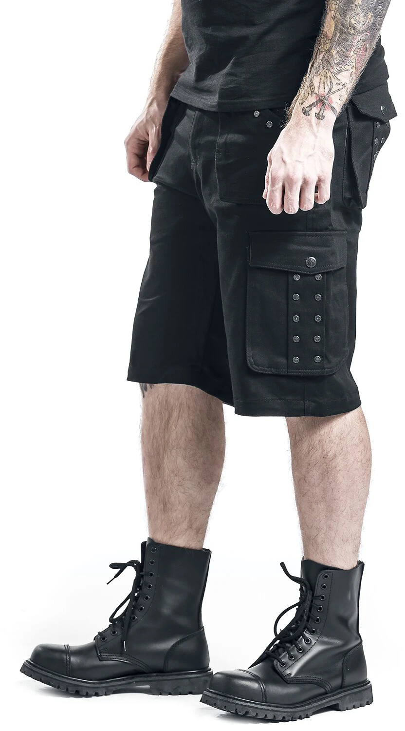 "Saviour" Shorts Black By Gothicana By EMP 14 "Saviour" Shorts Black By Gothicana By EMP - Image 12